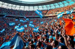 布宜诺斯艾利斯独立球迷现场助威，球队士气高涨