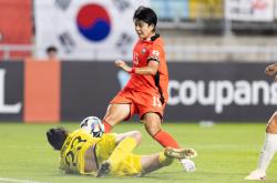 中国女足队员在比赛中展现出色足球技术