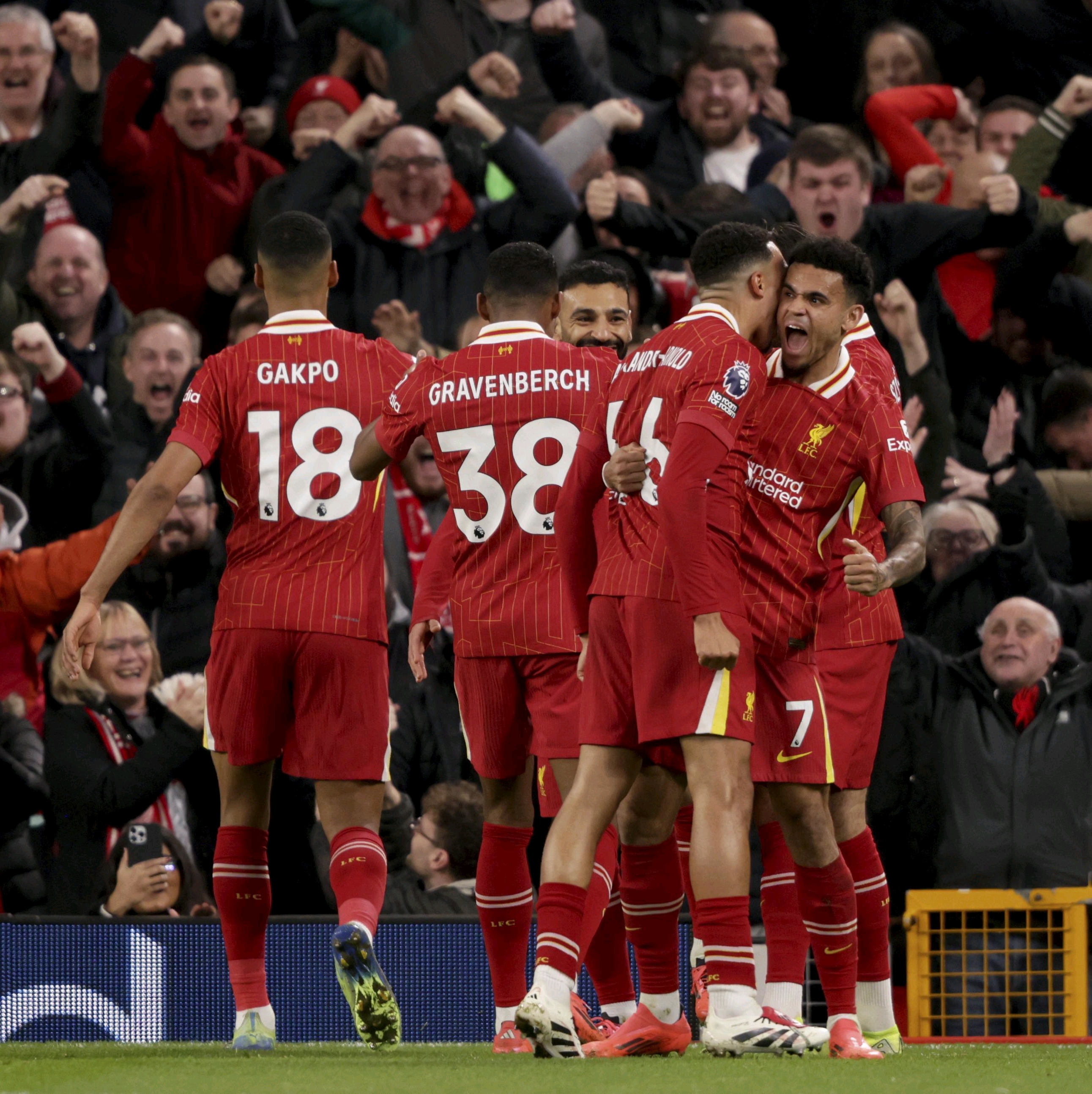 利物浦主场告捷，继续压制曼联